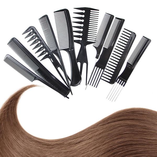 10 style anti-static hair combs barber hair cutting comb pro salon care styling tool detangle straight brush, Silver
10 style anti-static hair combs barber hair cutting comb pro salon care styling tool detangle straight brush, Silver