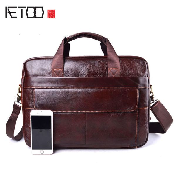 aetoo men's travel brown leather briefcase genuine leathercowhide genuine leather lapbag handbags cowhide men crossbody bag cj191201
aetoo men's travel brown leather briefcase genuine leathercowhide genuine leather lapbag handbags cowhide men crossbody bag cj191201