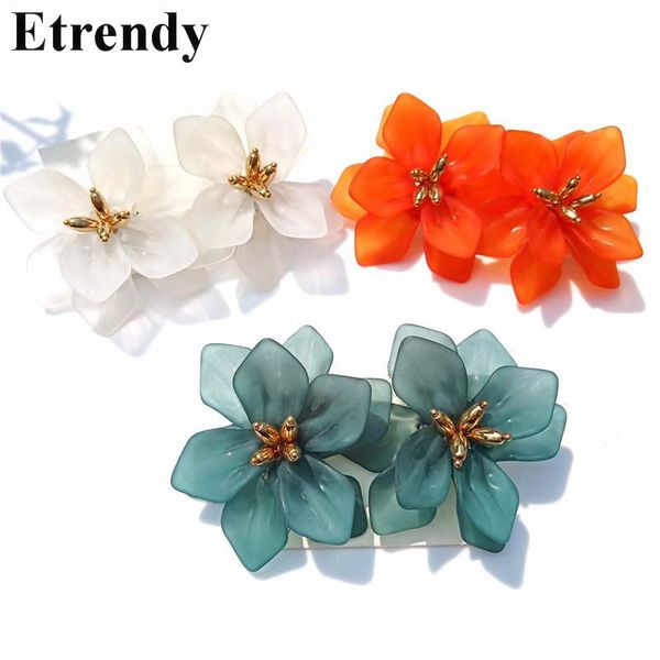 temperament big acrylic flower drop earrings for women bohemian holiday party jewelry statement pendientes orange white, Silver
temperament big acrylic flower drop earrings for women bohemian holiday party jewelry statement pendientes orange white, Silver