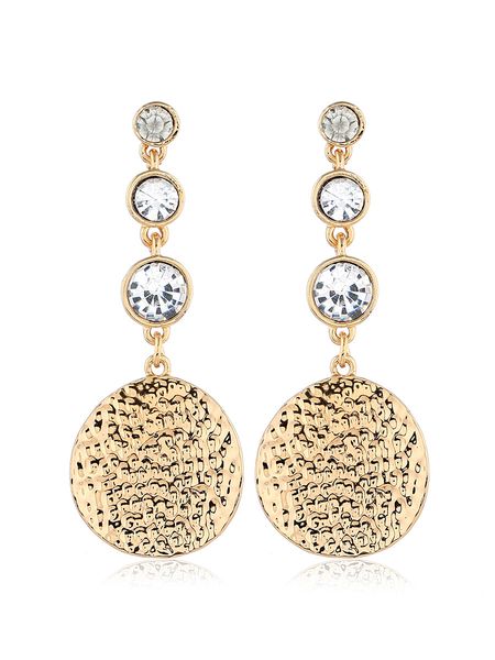 simple and fashionable european and american earrings with fashionable earrings and new jewelry metal disc earrings, Golden
simple and fashionable european and american earrings with fashionable earrings and new jewelry metal disc earrings, Golden