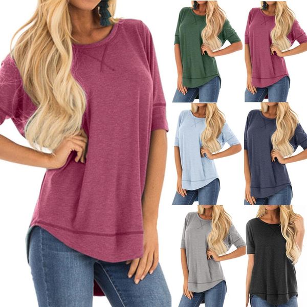 2019 korean clothes sexy women plus size casual short sleeve stitched detail splice shirts tee shirt femme 7, White
2019 korean clothes sexy women plus size casual short sleeve stitched detail splice shirts tee shirt femme 7, White