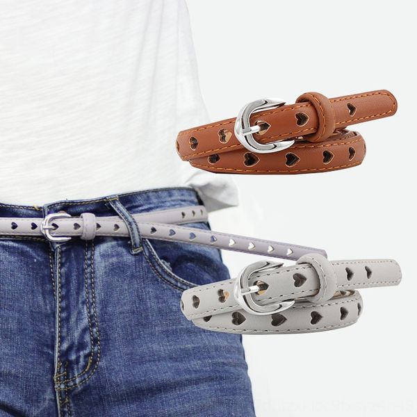 hollow peach heart lady pin buckle and pin jeans simple all-match casual jeans student belt decorative thin belt, Black;brown
hollow peach heart lady pin buckle and pin jeans simple all-match casual jeans student belt decorative thin belt, Black;brown