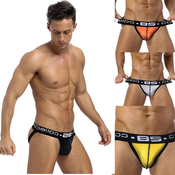 men's jock strap breathable underwear backless jockstrap briefs underpant thong, Black;white
men's jock strap breathable underwear backless jockstrap briefs underpant thong, Black;white