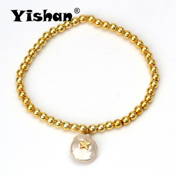 yishan 1pcs handmade irregular pearl inlaid zircon bracelet cross eye star shape jewelry for girl women gift wish ey6381, Black
yishan 1pcs handmade irregular pearl inlaid zircon bracelet cross eye star shape jewelry for girl women gift wish ey6381, Black