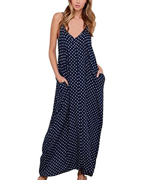 achioowa women strappy dress sleeveless v neck boho long maxi beach party pockets sundress, Black;gray
achioowa women strappy dress sleeveless v neck boho long maxi beach party pockets sundress, Black;gray