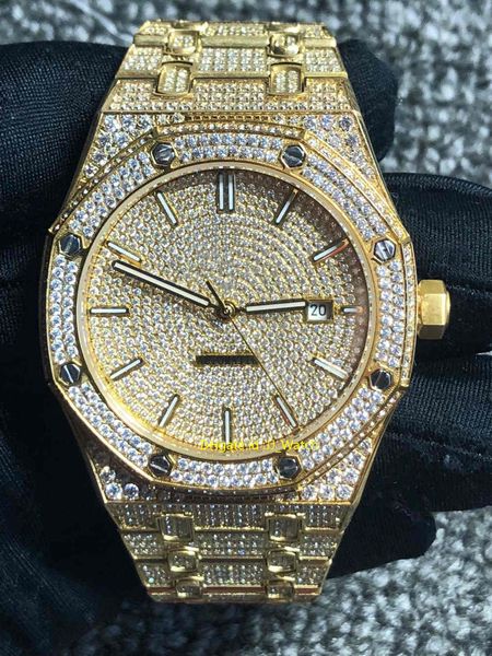 rose gold full diamond luxury mens watch automatic movment sapphire glass calendar waterproof designer swiss watches 41mm, Slivery;brown
rose gold full diamond luxury mens watch automatic movment sapphire glass calendar waterproof designer swiss watches 41mm, Slivery;brown