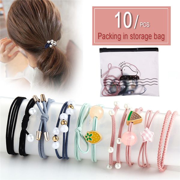 new fashion elastic hairband sets for women girls 10pcs/set rubber band pearl hair band hair rope jewelry accessory hz, Pink
new fashion elastic hairband sets for women girls 10pcs/set rubber band pearl hair band hair rope jewelry accessory hz, Pink