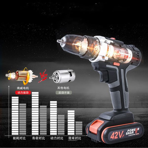42v/18v/12v charge drill lithium two speed electric drill household pistol hand electric screw tool
42v/18v/12v charge drill lithium two speed electric drill household pistol hand electric screw tool