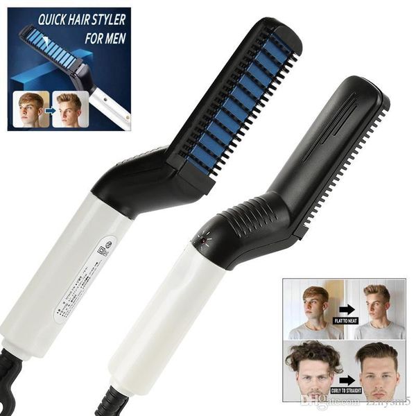 multifunctional hair curler comb brush men iron straighten hair volumize flatten side electric heating hair styling quick tool, Brown
multifunctional hair curler comb brush men iron straighten hair volumize flatten side electric heating hair styling quick tool, Brown