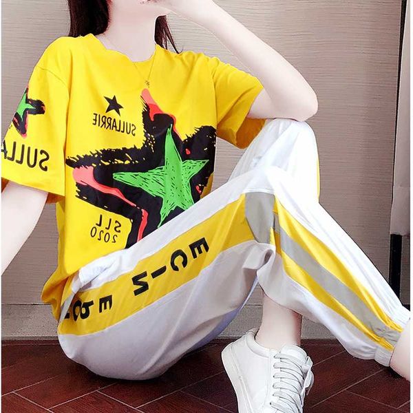 summer women tracksuits 2020 casual ladies clothing set 2 piecespant casual plus size 2xl female yoga sportswear, White;red
summer women tracksuits 2020 casual ladies clothing set 2 piecespant casual plus size 2xl female yoga sportswear, White;red