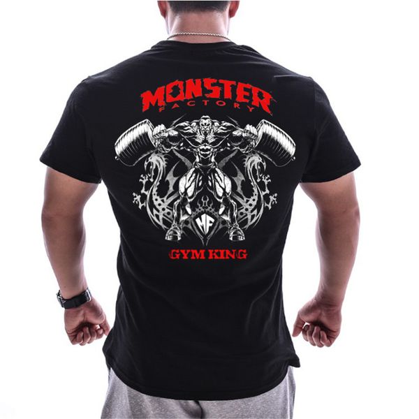 men running sport cotton t-shirt gym fitness bodybuilding short sleeve t shirt summer male jogging training tees clothing, Black;blue
men running sport cotton t-shirt gym fitness bodybuilding short sleeve t shirt summer male jogging training tees clothing, Black;blue