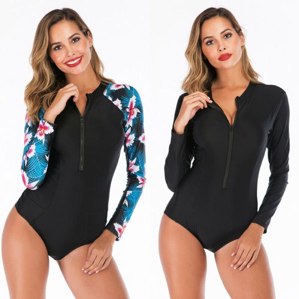 women's long sleeve uv protection rash guard one-piece swimsuit surfing wetsuit summer beachwear sun protection swimsuit
women's long sleeve uv protection rash guard one-piece swimsuit surfing wetsuit summer beachwear sun protection swimsuit