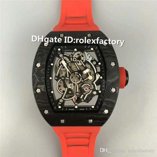 KV Factory RM055 Автоматическая Мужские часы Skeleton Циферблат черный NTPT Углеродные волокн
KV Factory RM055 Автоматическая Мужские часы Skeleton Циферблат черный NTPT Углеродные волокн
