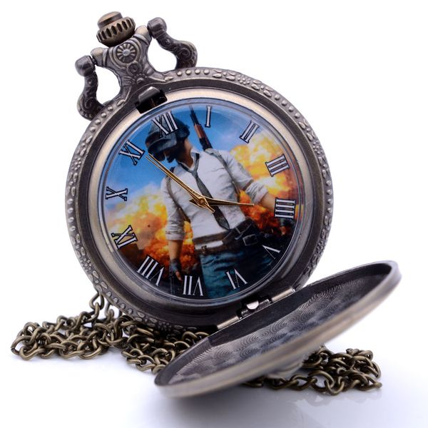 new fashion playerunknown's battlegrounds quartz pocket watch analog pendant necklace chain mens womens relogio dropshipping, Slivery;golden
new fashion playerunknown's battlegrounds quartz pocket watch analog pendant necklace chain mens womens relogio dropshipping, Slivery;golden