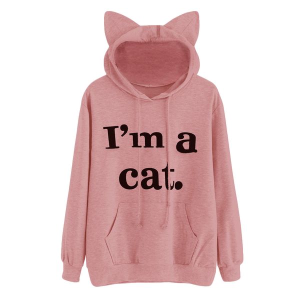 women's printing sweatershirt womens cat long sleeve hoodie sweatshirt hooded pullover blouse jumper coat july18, Black
women's printing sweatershirt womens cat long sleeve hoodie sweatshirt hooded pullover blouse jumper coat july18, Black