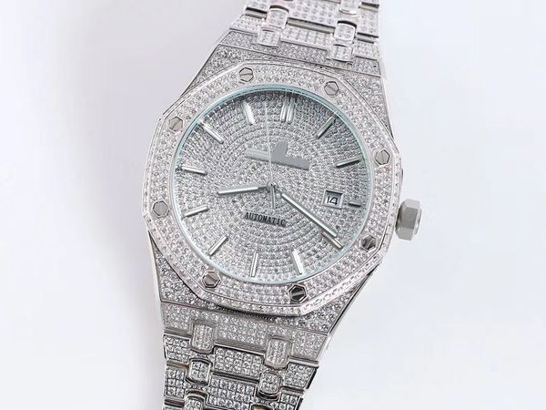 luxury mens autoamtic movement mechanical watches diamond men wrist watches sapphire glass stainless steel 3120 41mm mens watch, Slivery;brown
luxury mens autoamtic movement mechanical watches diamond men wrist watches sapphire glass stainless steel 3120 41mm mens watch, Slivery;brown