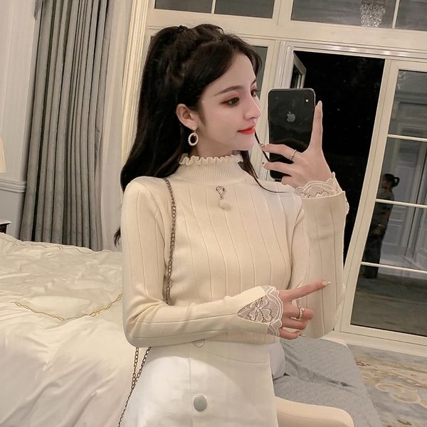 fa873 2019 new autumn winter women fashion casual warm nice sweater turtleneck sweater knitted, Black;white
fa873 2019 new autumn winter women fashion casual warm nice sweater turtleneck sweater knitted, Black;white