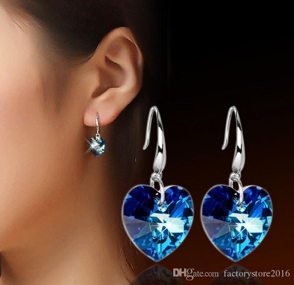 blue crystal heart shaped dangle earrings 925 silver long drop love charm earring bridal wedding jewelry for women accessories quality 
blue crystal heart shaped dangle earrings 925 silver long drop love charm earring bridal wedding jewelry for women accessories quality