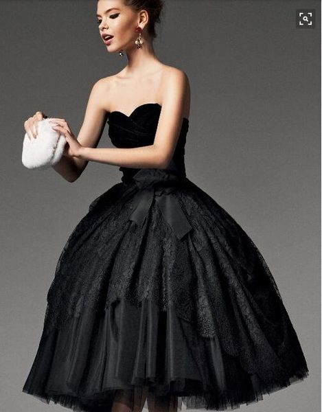 ball gown black lace evening dresses layered tea length prom dresses with sheath strapless velvet girl party gowns ev028, Black;red
ball gown black lace evening dresses layered tea length prom dresses with sheath strapless velvet girl party gowns ev028, Black;red