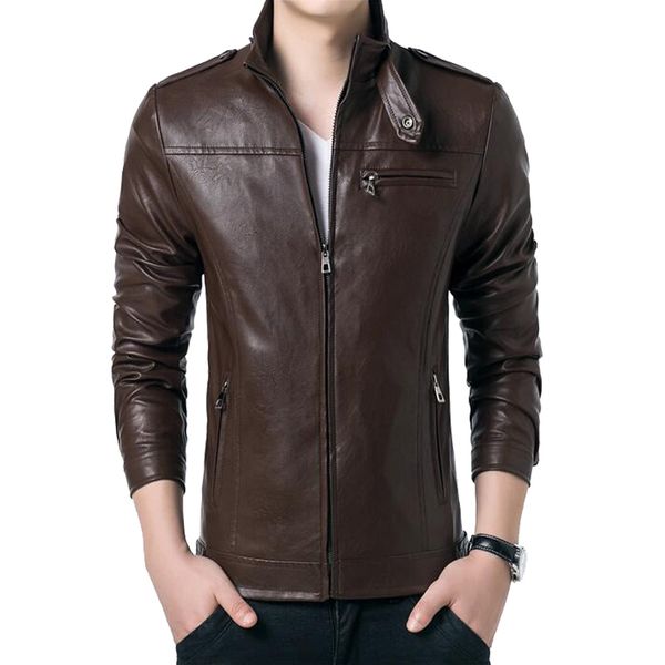 autumn winter mens leather jackets and coats fashion casual slim fit motorcycle jacket chaqueta size m-5xl, Black;brown
autumn winter mens leather jackets and coats fashion casual slim fit motorcycle jacket chaqueta size m-5xl, Black;brown