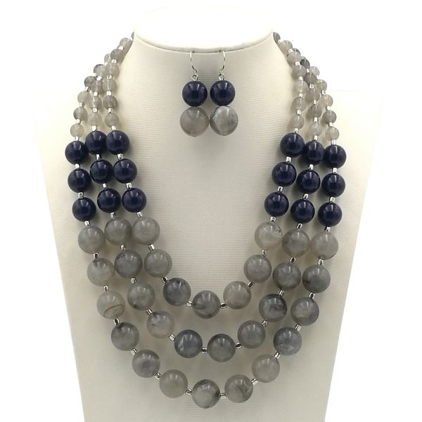 fashion exaggerated pearl necklace handmade beaded multilayer pearl necklace, Silver
fashion exaggerated pearl necklace handmade beaded multilayer pearl necklace, Silver