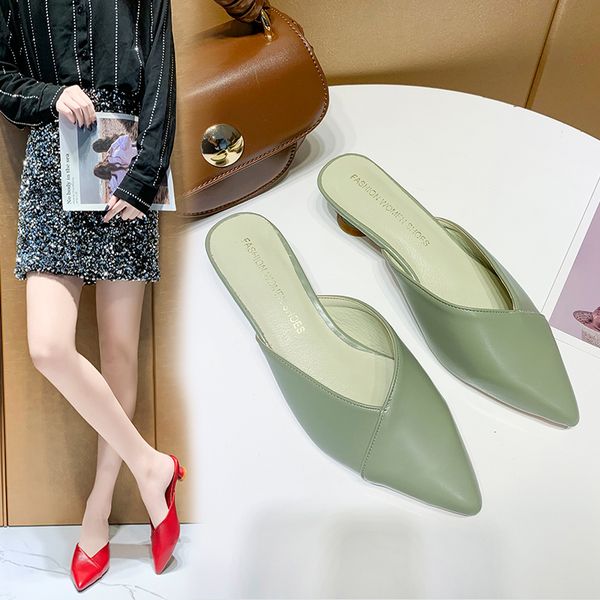 slippers casual female shoes thin heels lady heeled mules cover toe med slides luxury 2020 girl high pointed pumps pu rubber, Black
slippers casual female shoes thin heels lady heeled mules cover toe med slides luxury 2020 girl high pointed pumps pu rubber, Black