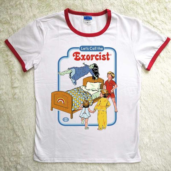 hillbilly harajuku t-shirts women 80s 90s let's call the exorcist funny t shirts red neck polyester & spandex soft tees, White
hillbilly harajuku t-shirts women 80s 90s let's call the exorcist funny t shirts red neck polyester & spandex soft tees, White