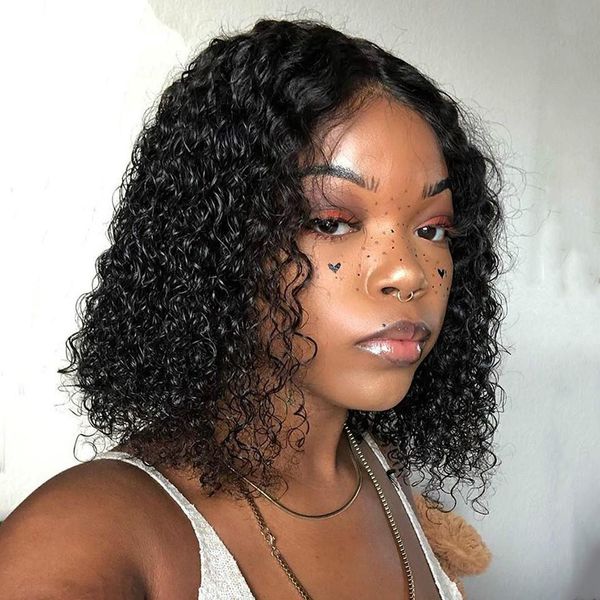 curly bob wigs for women brazilian lace front human hair wigs 13x4 bob lace front wig pre plucked with baby hair remy, Black;brown
curly bob wigs for women brazilian lace front human hair wigs 13x4 bob lace front wig pre plucked with baby hair remy, Black;brown