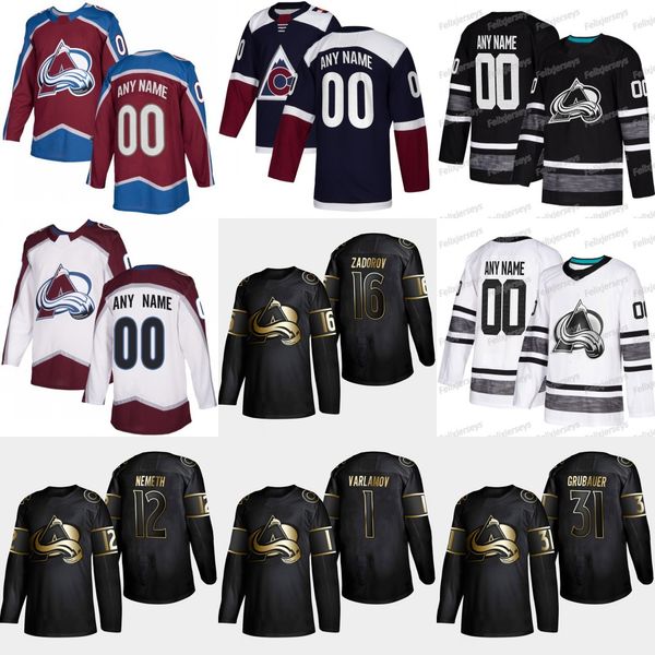 2019 golden edition colorado avalanche 31 philipp grubauer 8 cale makar pavel francouz nikita zadorov patrik nemeth semyon varlamov jersey, Black;red
2019 golden edition colorado avalanche 31 philipp grubauer 8 cale makar pavel francouz nikita zadorov patrik nemeth semyon varlamov jersey, Black;red