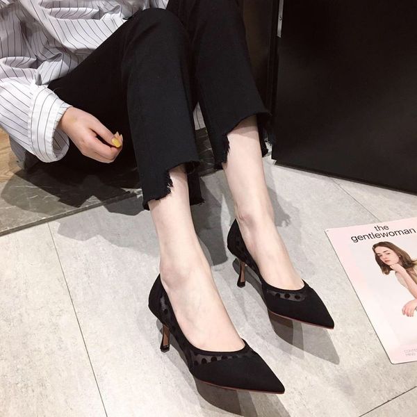 casual leather new high thin heels women shoes high heel shoes girls women heels, Black
casual leather new high thin heels women shoes high heel shoes girls women heels, Black