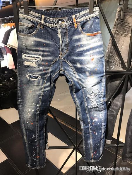 2020 autumn and winter hole patch tide fashion slim new jeans men's slim micro-elastic washed three-dimensional stitching casual tide, Blue
2020 autumn and winter hole patch tide fashion slim new jeans men's slim micro-elastic washed three-dimensional stitching casual tide, Blue