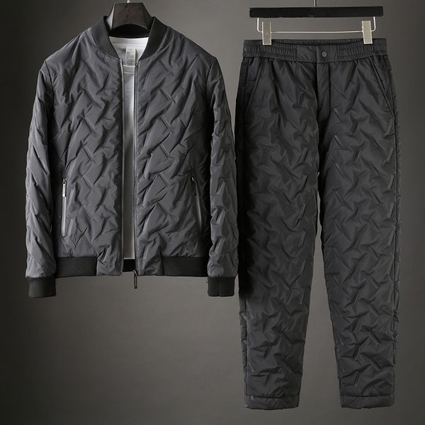 jsbd winter recommended feather cotton padded men casual baseball collar cotton suit two sets of men, Black
jsbd winter recommended feather cotton padded men casual baseball collar cotton suit two sets of men, Black