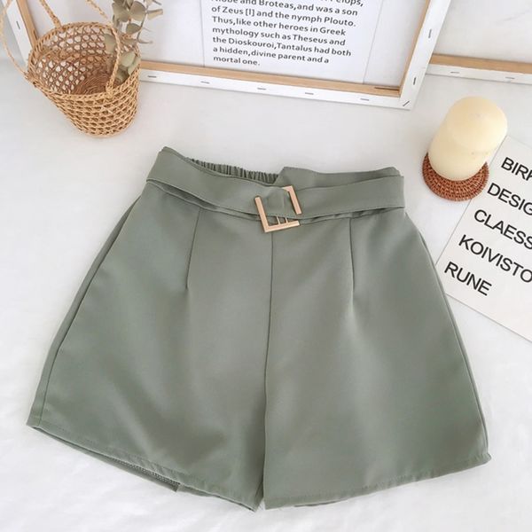 women's shorts summer chiffon wide leg female high waist casual wild fashion korean was thin straight femme, White;black
women's shorts summer chiffon wide leg female high waist casual wild fashion korean was thin straight femme, White;black