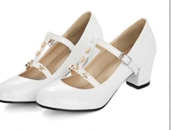 2019 women's shoes in spring and autumn with new style high heel coarse heel round head @b059, Black
2019 women's shoes in spring and autumn with new style high heel coarse heel round head @b059, Black
