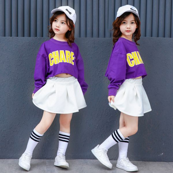 summer letter print long sleeve crop and skirt two piece suit for girls girls clothes, White
summer letter print long sleeve crop and skirt two piece suit for girls girls clothes, White