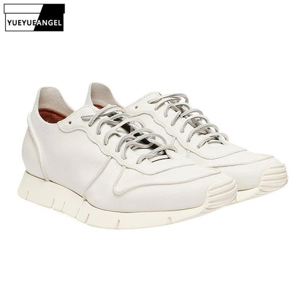 white shoes men breathable lace up platform sneakers street 100% genuine leather height increasing casual shoes trainers, Black
white shoes men breathable lace up platform sneakers street 100% genuine leather height increasing casual shoes trainers, Black