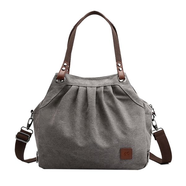 casual canvas tote bag wild fashion canvas messenger bag retro shoulder ladies big