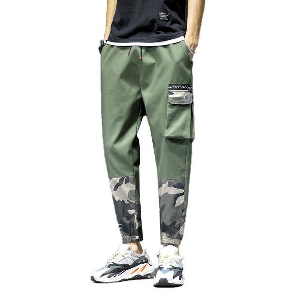 men's pants casual men mul-pocket patchwork camouflage style joggers trend skinny waterproof pencil trousers, Black
men's pants casual men mul-pocket patchwork camouflage style joggers trend skinny waterproof pencil trousers, Black