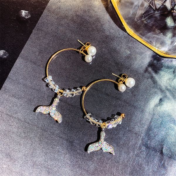 fyuan korean rhinestone hoop earrings for women bijoux fishtail crystal earrings party fashion jewelry gifts, Golden;silver
fyuan korean rhinestone hoop earrings for women bijoux fishtail crystal earrings party fashion jewelry gifts, Golden;silver