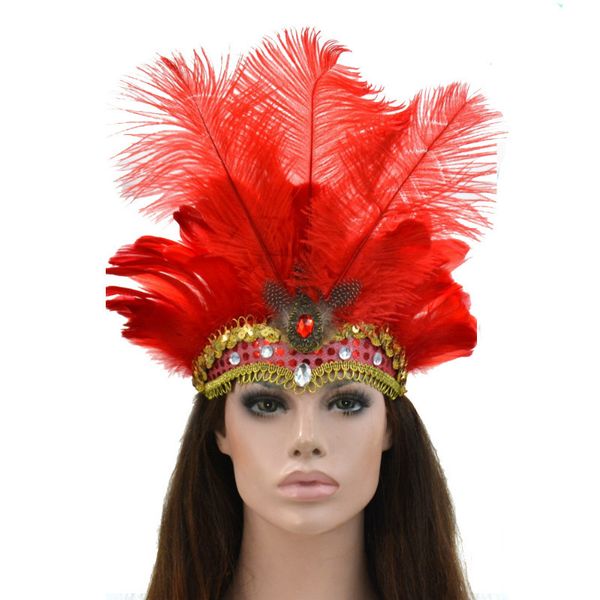 samba peacock feather headband gemstone headdress showgirl headpiece carnival 2019new fashion, White;golden
samba peacock feather headband gemstone headdress showgirl headpiece carnival 2019new fashion, White;golden