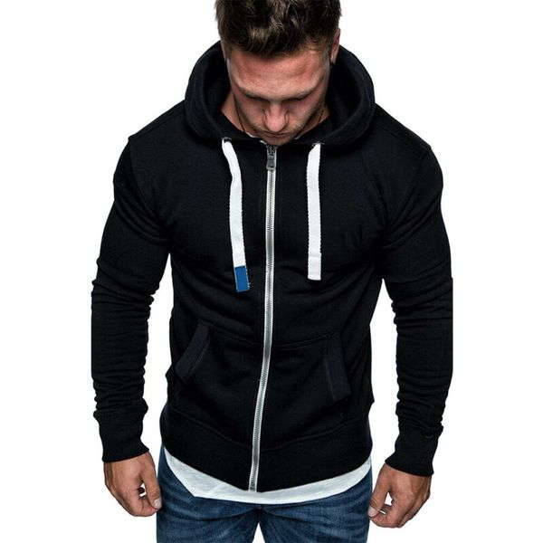 2019 men winter keep warm zipper hoodie outwear male long sleeve hooded casual solid sports sweatshirt plus size, Black
2019 men winter keep warm zipper hoodie outwear male long sleeve hooded casual solid sports sweatshirt plus size, Black