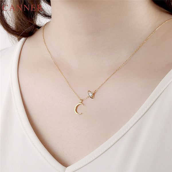 925 sterling silver crystal planet moon necklaces pendants gold chain zircon necklace women jewelry gifts collar mujer c40
925 sterling silver crystal planet moon necklaces pendants gold chain zircon necklace women jewelry gifts collar mujer c40
