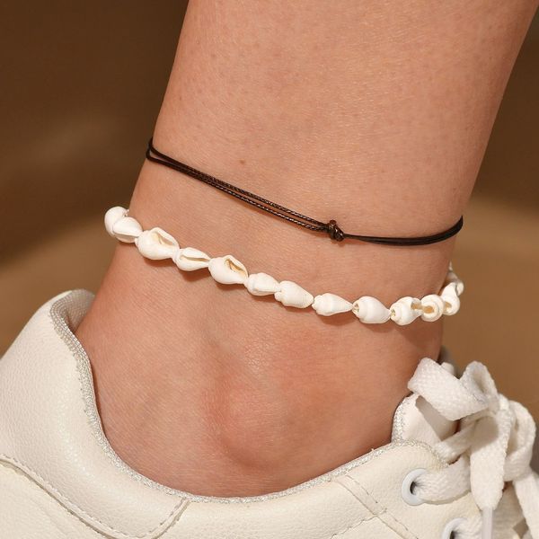 leather rope weave conch shell manual a string of beads multi-storey sandy beach wind foot, Red;blue
leather rope weave conch shell manual a string of beads multi-storey sandy beach wind foot, Red;blue