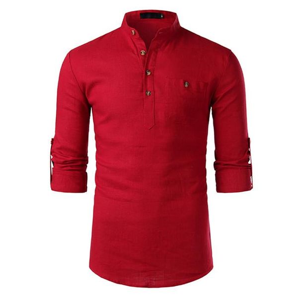 cotton linen long sleeve mens shirts lapel neck solid mens with pockets fashion male clothing, White;black
cotton linen long sleeve mens shirts lapel neck solid mens with pockets fashion male clothing, White;black