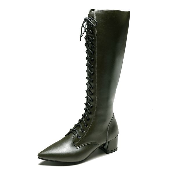 lucyever 2019 new pointed toe long boots women cross-tied female knee high boots autumn winter plush warm shoes woman black
lucyever 2019 new pointed toe long boots women cross-tied female knee high boots autumn winter plush warm shoes woman black