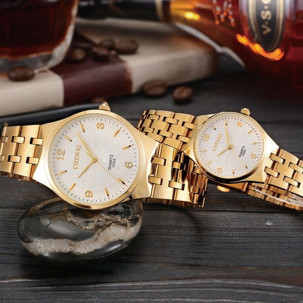 тенденция водонепроницаемый пара часы золотые модные любители из нержавеющей стали часы кварцевые наручные часы для женщин мужчин бизнес, Slivery;brown
тенденция водонепроницаемый пара часы золотые модные любители из нержавеющей стали часы кварцевые наручные часы для женщин мужчин бизнес, Slivery;brown