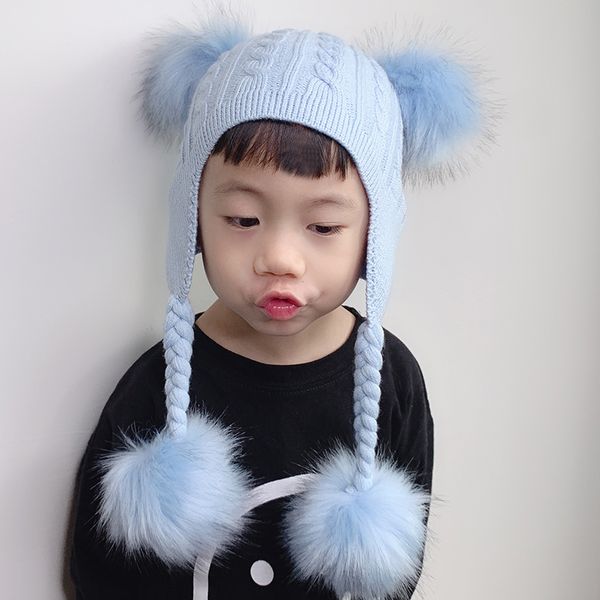kids wool beanie crochet earflap knitted hat baby 4 pieces fur pompoms skullies beanies winter hats for children girls boys
kids wool beanie crochet earflap knitted hat baby 4 pieces fur pompoms skullies beanies winter hats for children girls boys
