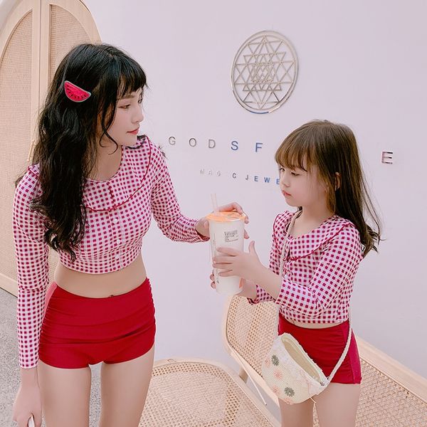 wyeld parent-child children's for women swimsuit baby girl children's plaid long sleeve split sunscreen conservative slim mother a, White;black
wyeld parent-child children's for women swimsuit baby girl children's plaid long sleeve split sunscreen conservative slim mother a, White;black