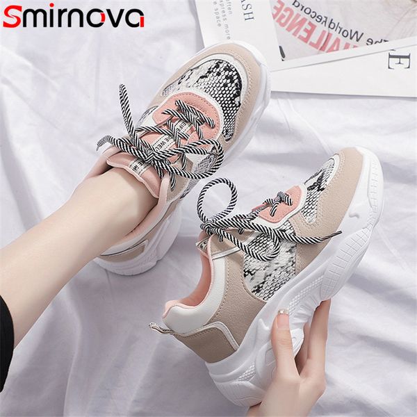 smirnova 2019 spring autumn flat platform shoes women sneakers lace up mesh snake breathable casual shoes female, Black
smirnova 2019 spring autumn flat platform shoes women sneakers lace up mesh snake breathable casual shoes female, Black