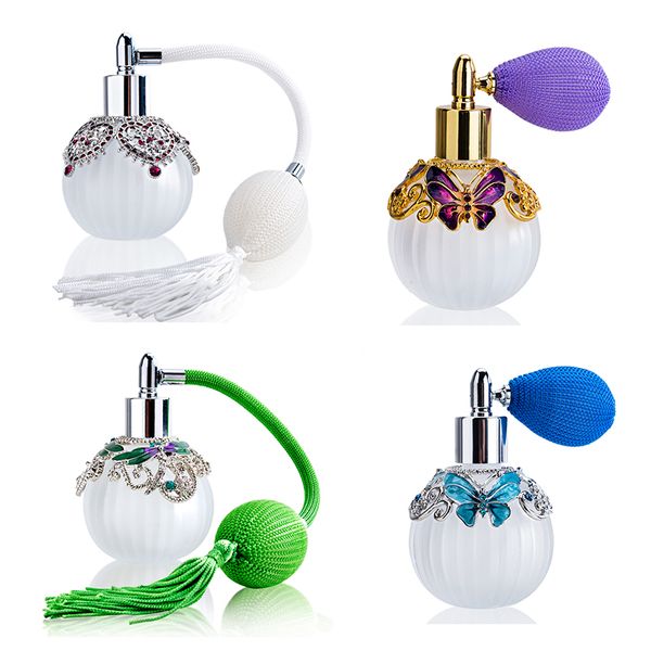 h&d 4 styles glass perfume with squeeze bulb empty refillable pump alcohol bottle home decor lady's gift
h&d 4 styles glass perfume with squeeze bulb empty refillable pump alcohol bottle home decor lady's gift